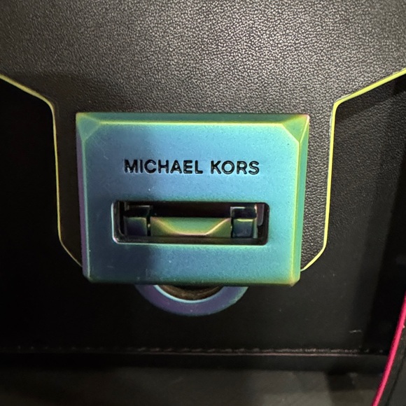 Michael Kors Black Handbag with Iridescent Hardware - Picture 2 of 7